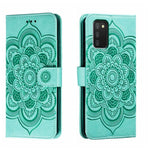 Custodia in pelle per telefono con motivo in rilievo Sun Mandala, For Samsung Galaxy M52 5G, For Samsung Galaxy A13 5G, For Samsung  Galaxy A03S