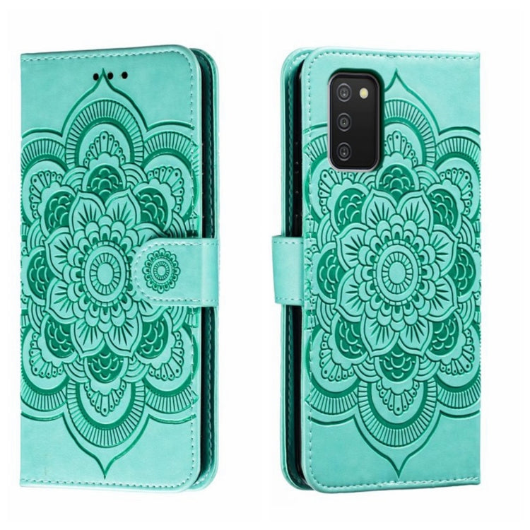 Custodia in pelle per telefono con motivo in rilievo Sun Mandala, For Samsung Galaxy M52 5G, For Samsung Galaxy A13 5G, For Samsung  Galaxy A03S