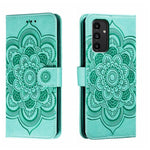 Custodia in pelle per telefono con motivo in rilievo Sun Mandala, For Samsung Galaxy M52 5G, For Samsung Galaxy A13 5G, For Samsung  Galaxy A03S