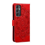 Custodia in pelle per telefono con motivo in rilievo Sun Mandala, For Samsung Galaxy A24 4G, For Samsung Galaxy M13 5G, For Samsung  Galaxy A23