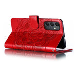 Custodia in pelle per telefono con motivo in rilievo Sun Mandala, For Samsung Galaxy A24 4G, For Samsung Galaxy M13 5G, For Samsung  Galaxy A23