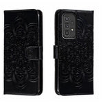 Custodia in pelle per telefono con motivo in rilievo Sun Mandala, For Samsung Galaxy A33 5G, ForSamsung  Galaxy A03, For Samsung Galaxy A13