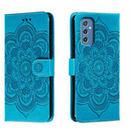 Custodia in pelle per telefono con motivo in rilievo Sun Mandala, For Samsung Galaxy M52 5G, For Samsung Galaxy A13 5G, For Samsung  Galaxy A03S