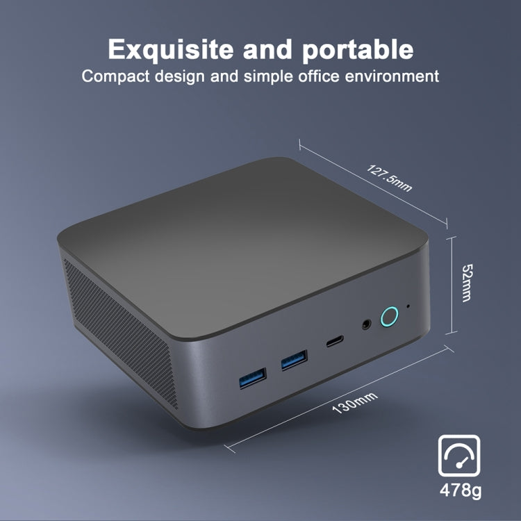 Mini computer con processore GXMO H90 Windows 11 Intel Core i7 11390H, Without RAM & SSD, 16GB+512GB