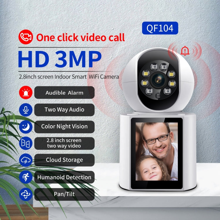 Telecamera Smart WiFi 3MP con Videochiamata e Rilevamento
