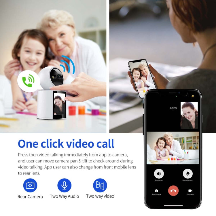 Telecamera Smart WiFi 3MP con Videochiamata e Rilevamento