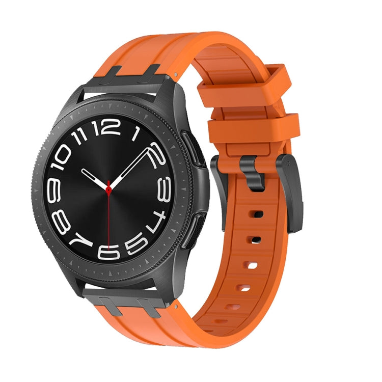 Cinturino per orologio in silicone a testa piatta, 20mm, 22mm