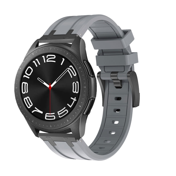 Cinturino per orologio in silicone a testa piatta, 20mm, 22mm