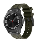 Cinturino per orologio in silicone a testa piatta, 20mm, 22mm