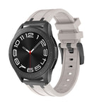 Cinturino per orologio in silicone a testa piatta, 20mm, 22mm