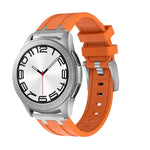 Cinturino per orologio in silicone a testa piatta, 20mm, 22mm
