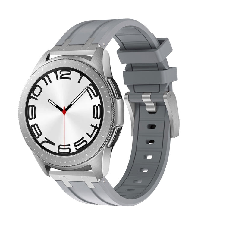 Cinturino per orologio in silicone a testa piatta, 20mm, 22mm
