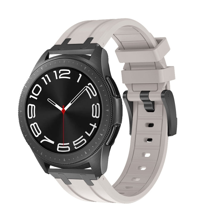 Cinturino per orologio in silicone a testa piatta, 20mm, 22mm