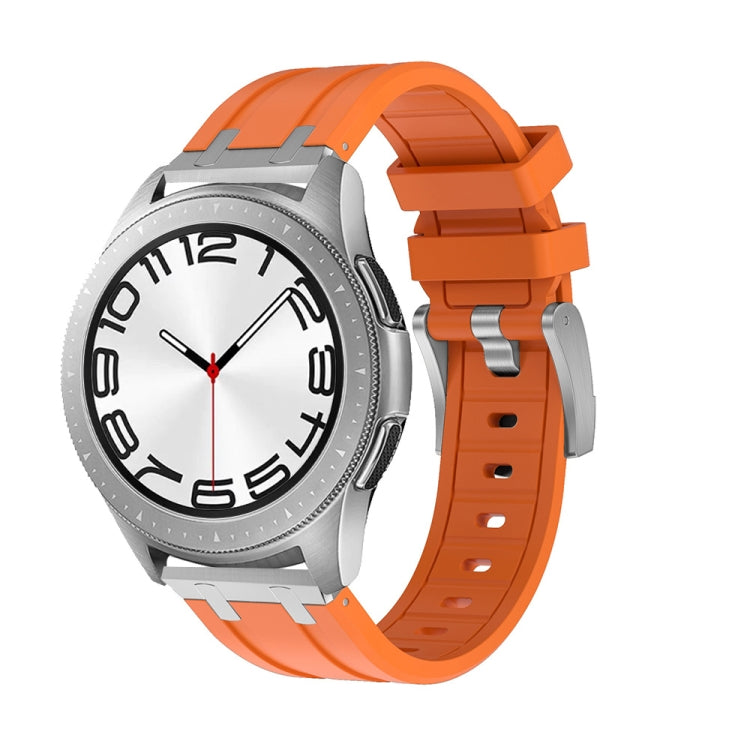 Cinturino per orologio in silicone a testa piatta, 20mm, 22mm