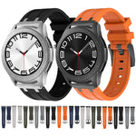 Cinturino per orologio in silicone a testa piatta, 20mm, 22mm