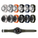 Cinturino per orologio in silicone a testa piatta, 20mm, 22mm