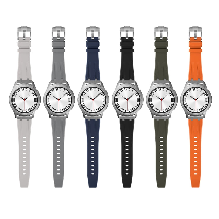 Cinturino per orologio in silicone a testa piatta, 20mm, 22mm