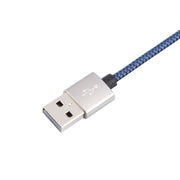Adattatore audio USB maschio a femmina da 3,5 mm con trama intrecciata