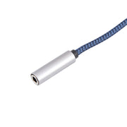 Adattatore audio USB maschio a femmina da 3,5 mm con trama intrecciata