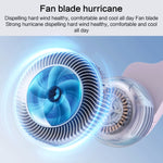 Elettroventilatore a collo sospeso portatile con batteria