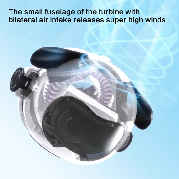 Ventilatore elettrico portatile con luce notturna e 3 velocità