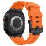 Cinturino per orologio in silicone liquido a grana di pietra, For Apple Watch SE 2023 44mm, For Apple Watch Ultra 2 49mm