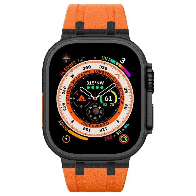 Cinturino per orologio in silicone liquido a grana di pietra, For Apple Watch SE 2023 44mm, For Apple Watch Ultra 2 49mm
