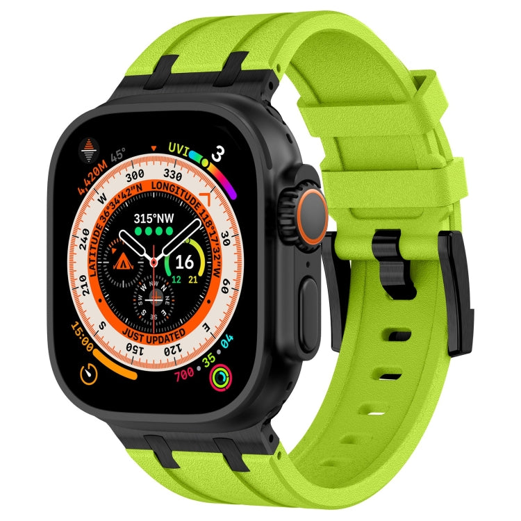 Cinturino per orologio in silicone liquido a grana di pietra, For Apple Watch SE 2023 44mm, For Apple Watch Ultra 2 49mm
