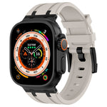 Cinturino per orologio in silicone liquido a grana di pietra, For Apple Watch SE 2023 44mm, For Apple Watch Ultra 2 49mm