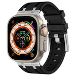 Cinturino per orologio in silicone liquido a grana di pietra, For Apple Watch SE 2023 44mm, For Apple Watch Ultra 2 49mm