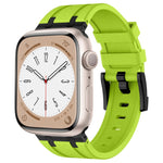 Cinturino per orologio in silicone liquido a grana di pietra, For Apple Watch Series 6 44mm, For Apple Watch Series 5 44mm