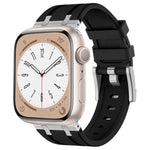 Cinturino per orologio in silicone liquido a grana di pietra, For Apple Watch Series 6 44mm, For Apple Watch Series 5 44mm