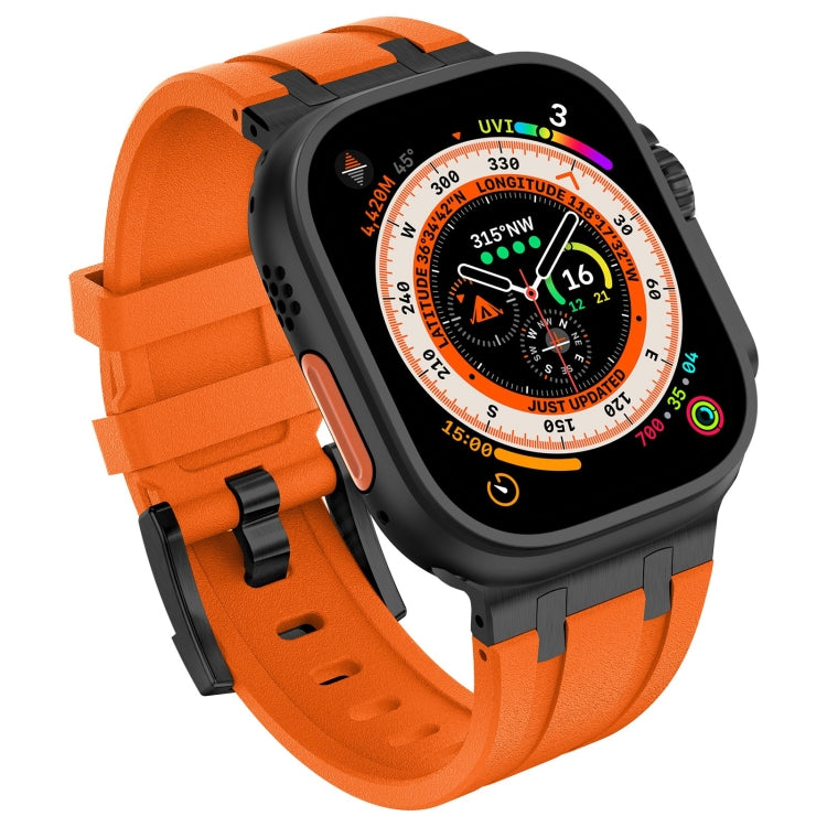 Cinturino per orologio in silicone liquido a grana di pietra, For Apple Watch Series 4 44mm, For Apple Watch Series 3 42mm