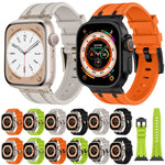 Cinturino per orologio in silicone liquido a grana di pietra, For Apple Watch Series 6 44mm, For Apple Watch Series 5 44mm