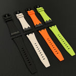 Cinturino per orologio in silicone liquido a grana di pietra, For Apple Watch Series 8 45mm, For Apple Watch SE 2022 44mm