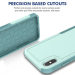 Custodia per telefono 2 in 1 per PC + TPU, For iPhone XS Max, For iPhone 8 Plus / 7 Plus / 6 Plus