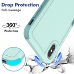 Custodia per telefono 2 in 1 per PC + TPU, For iPhone XS Max, For iPhone 8 Plus / 7 Plus / 6 Plus