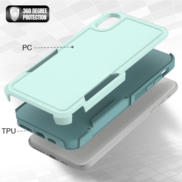 Custodia per telefono 2 in 1 per PC + TPU, For iPhone XS Max, For iPhone 8 Plus / 7 Plus / 6 Plus