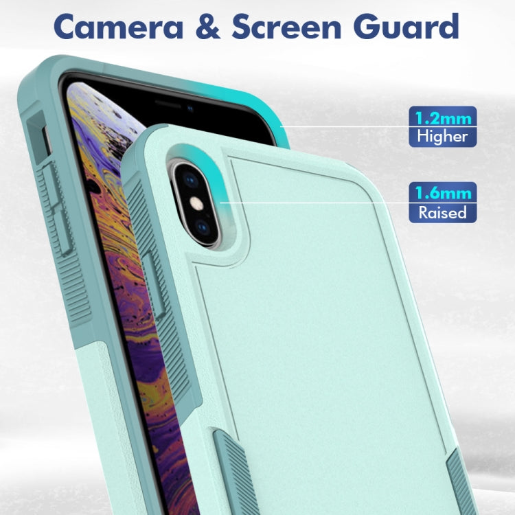 Custodia per telefono 2 in 1 per PC + TPU, For iPhone XS Max, For iPhone 8 Plus / 7 Plus / 6 Plus
