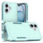Custodia per telefono 2 in 1 per PC + TPU, For iPhone 16, For iPhone 15 Pro Max, For iPhone 15 Pro, For iPhone 15 Plus