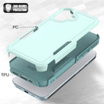 Custodia per telefono 2 in 1 per PC + TPU, For iPhone 16, For iPhone 15 Pro Max, For iPhone 15 Pro, For iPhone 15 Plus