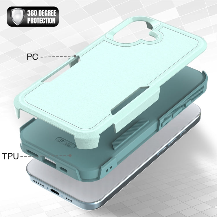 Custodia per telefono 2 in 1 per PC + TPU, For iPhone 16, For iPhone 15 Pro Max, For iPhone 15 Pro, For iPhone 15 Plus