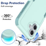Custodia per telefono 2 in 1 per PC + TPU, For iPhone 16, For iPhone 15 Pro Max, For iPhone 15 Pro, For iPhone 15 Plus