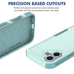 Custodia per telefono 2 in 1 per PC + TPU, For iPhone 16, For iPhone 15 Pro Max, For iPhone 15 Pro, For iPhone 15 Plus