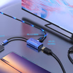 Cavo adattatore USB-C a HDMI+USB-C 4K 60Hz 22cm