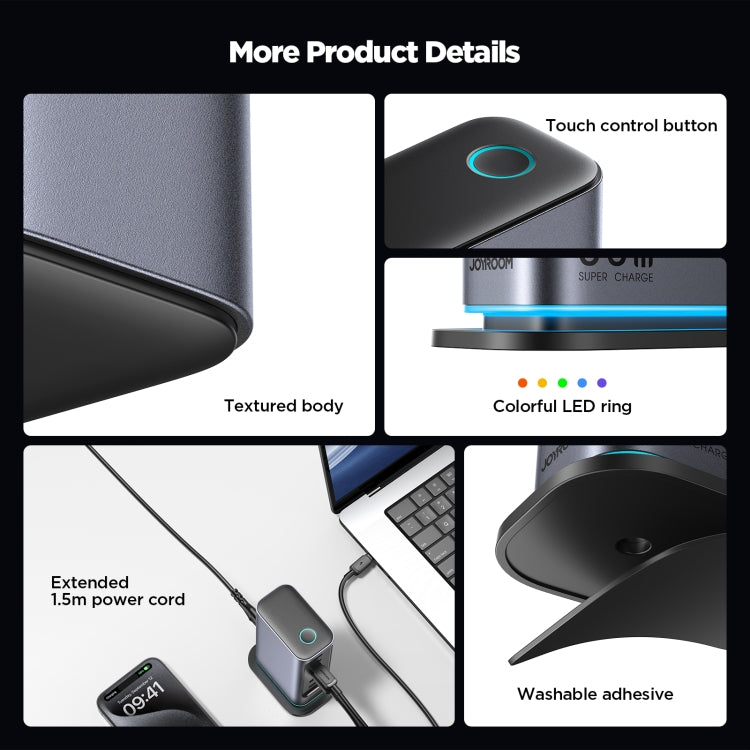 Caricatore multiporta GaN 6 in 1 65W USB-C e USB-A