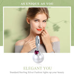 Accessori per collana braccialetto fai da te con ciondolo a forma di cuore in argento sterling S925