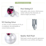 Accessori per collana braccialetto fai da te con ciondolo a forma di cuore in argento sterling S925