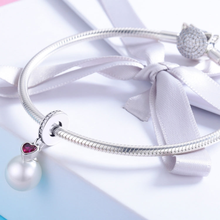 Accessori per collana braccialetto fai da te con ciondolo a forma di cuore in argento sterling S925