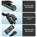Bastone selfie treppiede Bluetooth con telecomando